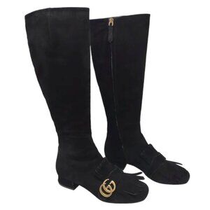 Gucci Marmont Suede Boots